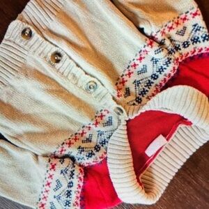 Crazy 8 Cream and Red Kids Puffer Jacket